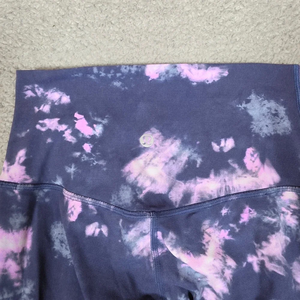 Lululemon Align‎ Leggings Womens 4 Navy Pink Excellent High Rise 25